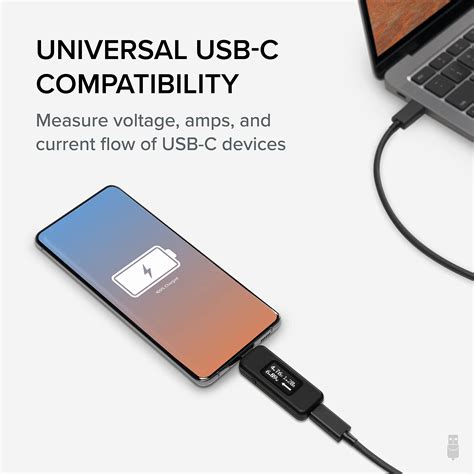 Plugable USB C Power Meter Tester for Monitoring USB-C Connections ...