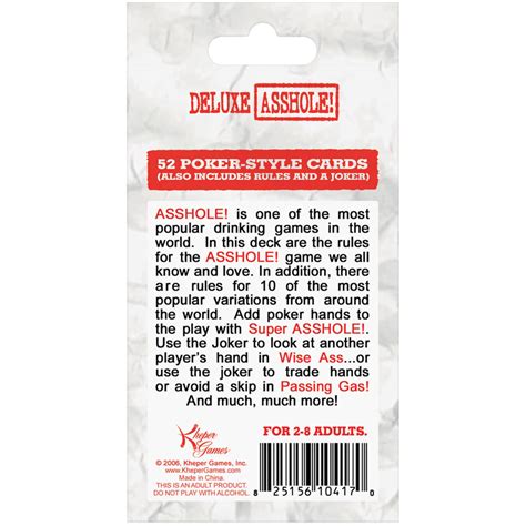 825156104170 Deluxe Asshole Kheper Games