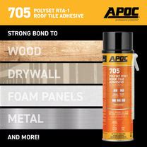 APOC 705 POLYSET RTA-1 ROOF TILE ADHESIVE