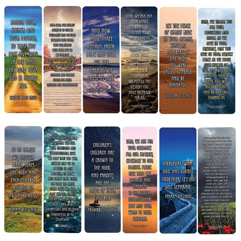 Popular Prayers and Bible Scriptures on Family Bookmarks (30-Pack ...