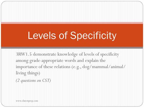 Image result for Specificity Explained