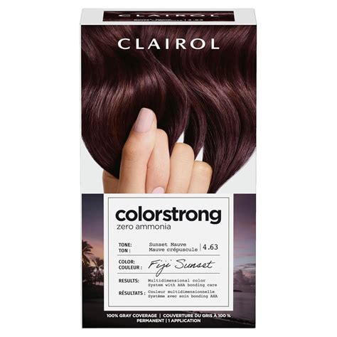 Amazon.com : Clairol ColorStrong Permanent Zero Ammonia Hair Dye, 4.63 ...