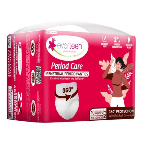 everteen Period Care Period Panties - Cottony Soft Neem Safflower 10N