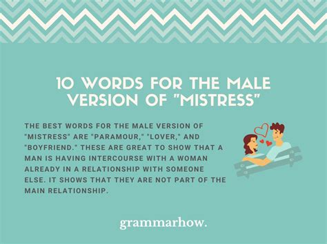 10 Words for the Male Version of "Mistress"