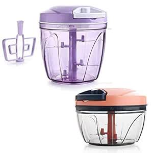 Buy Rangani Impex Plastic Chopper Machine (900ml, 450ml) Online at Low ...