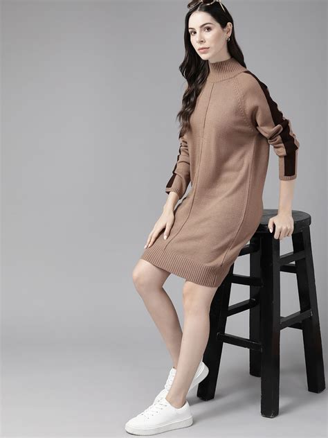 The Roadster Lifestyle Co. Solid Acrylic Jumper Dress - Price History