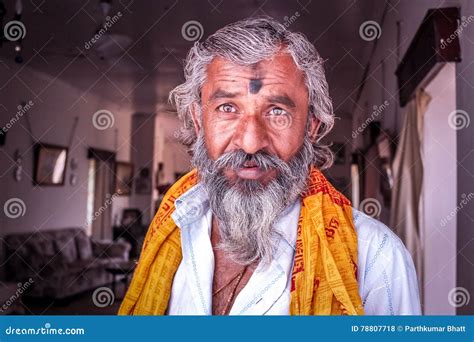 Portrait Old Man India editorial stock photo. Image of aged - 78807718