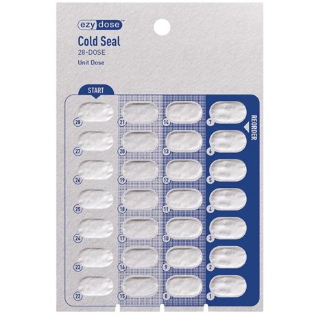 Buy Ezy Dose 28 Day Cold Seal Unit Dose Card - Case of 500 (Item #90701 ...