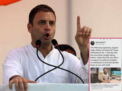 Rahul Gandhi: CBI at war with itself under Modi rule | India News ...