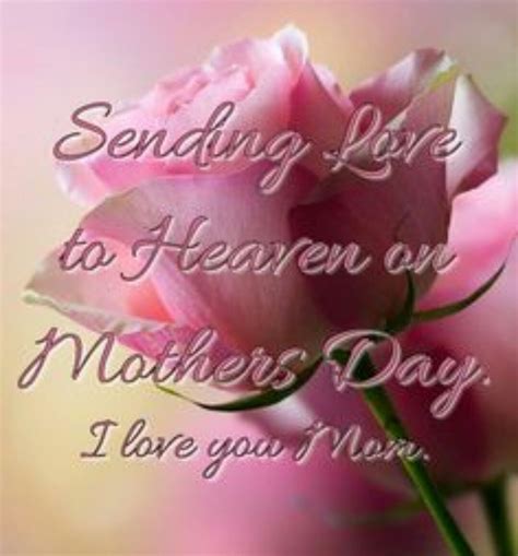 Happy Mother's Day in Heaven ☆ | Happy mother day quotes, Mother's day ...