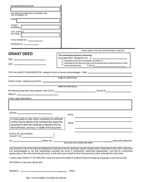 Free Fillable California Grant Deed Form - Printable Forms Free Online