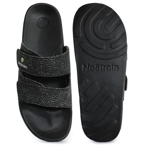 Canvas Wave Print Sugar Midnight Black Men's Slides | Nostrain