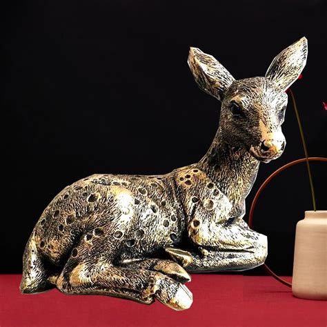 Buy DEQUERA® >Polyresin Deer | Decorative Showpiece | Animal Figurine ...