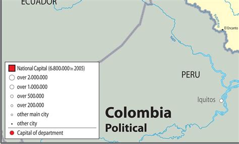 Buy Colombia Political Map - Paper Laminated (A1 Size 59.4 x 84.1 cm ...