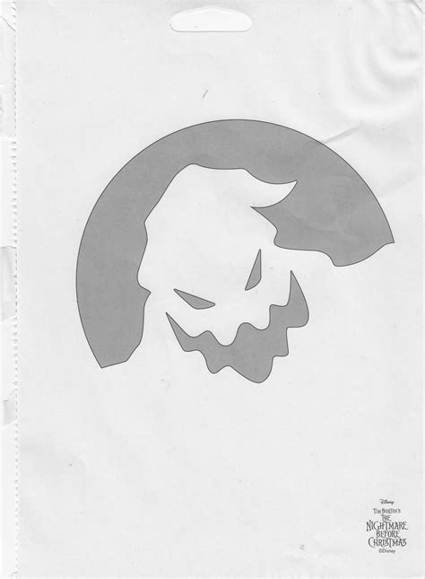 Oogie Boogie Pumpkin Stencil Printable | Fanny Printable