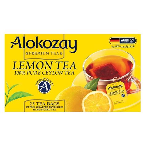 Alokozay Premium Tea Lemon Tea Refreshing Blend Of Pure Ceylon Black ...