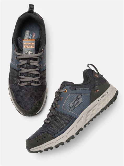 Skechers Men Navy Blue & Green Escape Plan Sneakers - Price History