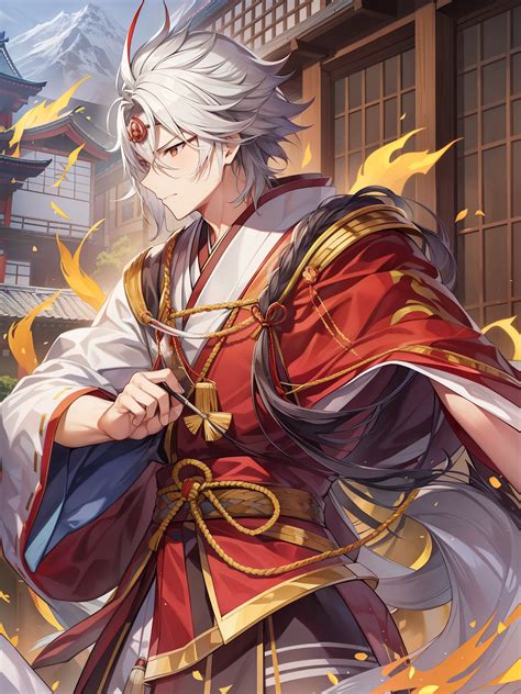 A close up of a person holding a sword in a building - SeaArt AI