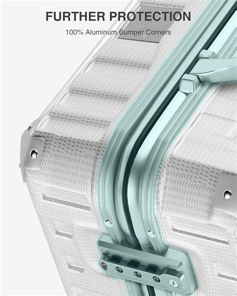 Buy LUGGEX Hard Shell Carry On Luggage with Aluminum Frame - 100% PC No ...