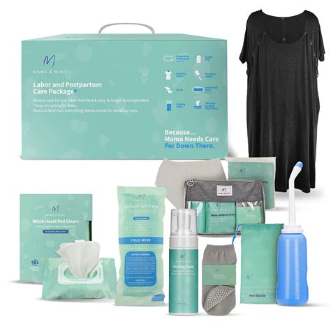 Postpartum Care Kit for Mom (14-Piece) - Includes Labor and Delivery ...