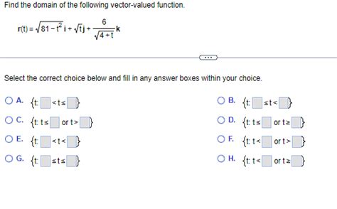 Image result for Vector Valued Function Domain Calculator