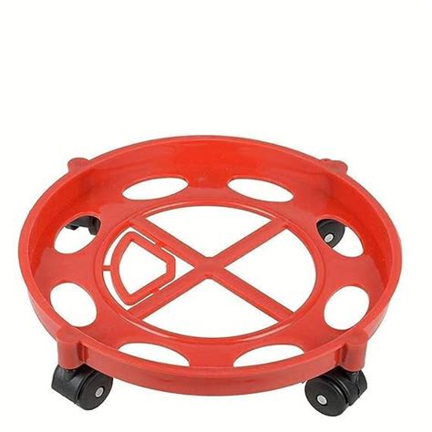 Buy Kleo Gas Cylinder Trolley Stand with Wheels, Multipurpose Plastic ...
