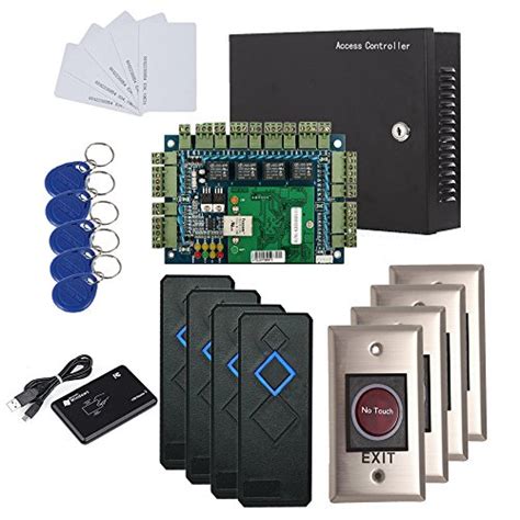 Buy MENGQI-CONTROL 4 Doors IP Based Security Access Control Kit with ...