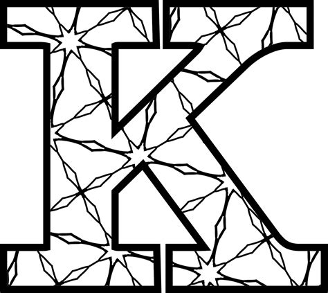 Free Printable Alphabet Letters Coloring Pages