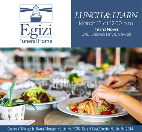 Lunch & Learn - Egizi Funeral Home