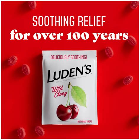 Luden's Soothing Throat Drops - Wild Cherry - Shop Cough, cold & flu at ...