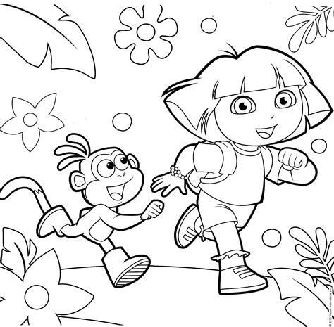 Dora Coloring Pages Printable | dev.onallcylinders.com