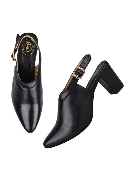 Buy TRYME Style Fancy Trending And Comfort Block Heel Sandal Mule ...