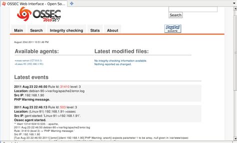 OSSEC Server, Client, Web UI and Analogi Dashboard Installation ...