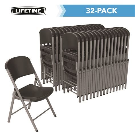 Lifetime 80695 Black Plastic Chairs on Sale with Fast & Free Shipping