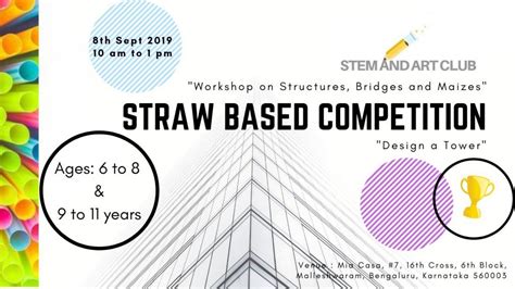 Straw Based Competition, Mia Casa, Bangalore, 8 September 2019 ...