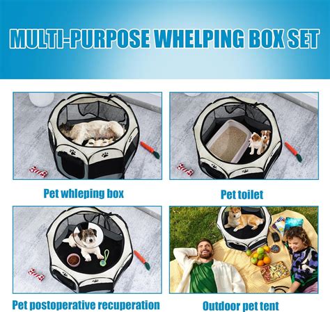 ROYALAY Whelping Box for Dogs, Portable Whelping India | Ubuy