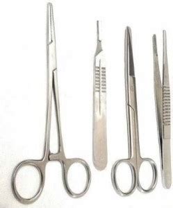 ARINEO 4 PC. SET -NEEDLE HOLDER,B.P HANDLE, DRESSING SCISSOR ...
