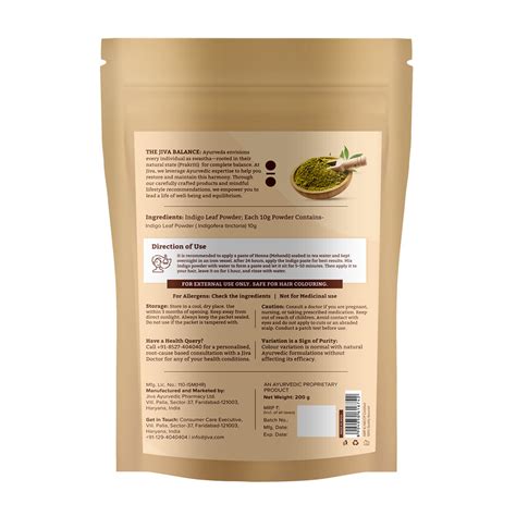 Herbal Indigo Leaf Powder for Rich Color, Shine & Healthy Hair ...