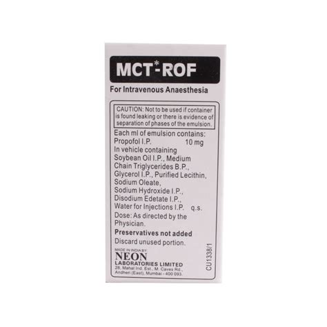 Mct-Rof 20ml Injection Price, Uses, Side Effects, Composition - Apollo ...