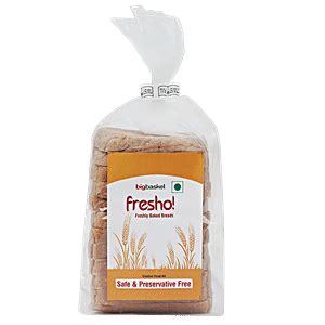 Buy Fresho Bread Whole Wheat Safe & Preservative Free 400 Gm Online At ...