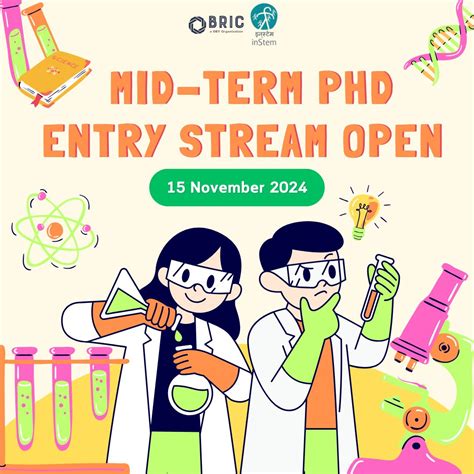 inStem Bangalore PhD Program 2024 Midterm Entry Stream