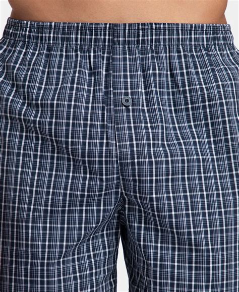 Buy Super Combed Mercerized Cotton Woven Checkered Inner Boxers with ...