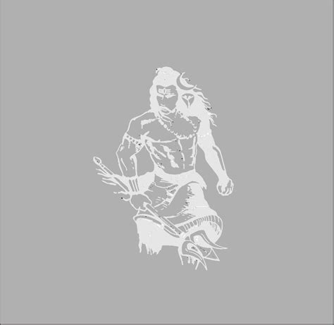 marvellous Lord Shiva Wall Sticker/God shyiv shankar Spiritual Wall ...