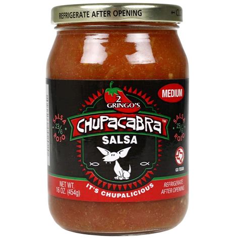 Buy 2 Gringos Chupacabra Salsa Medium 16 Oz with Fresh Serranos and ...