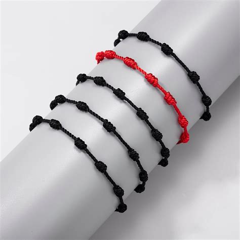 Handmade 7 Knots Red String Bracelet for Protectio... – Vicedeal