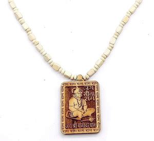Malas Collection Shri bageshwar dham hanuman ji tulsi kanthi mala Wood ...