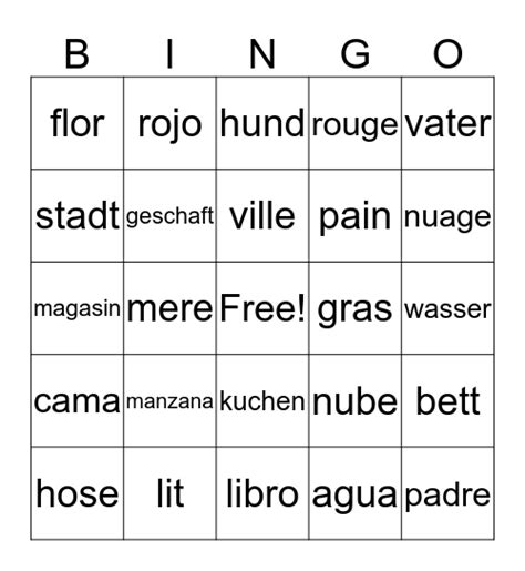 Bingo101 Multiple Languages