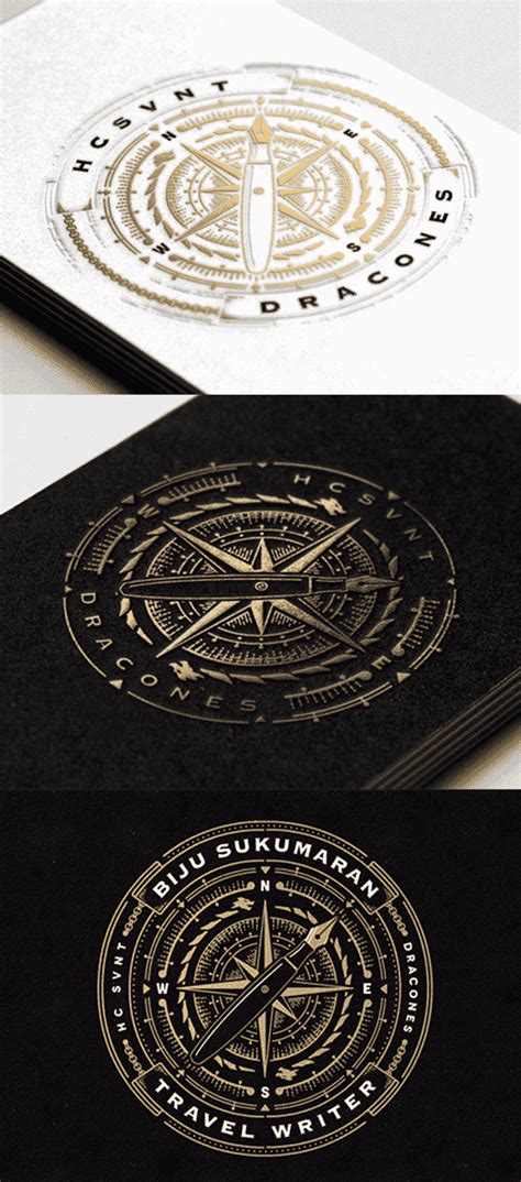 Gold Foil Business Card Design 的图像结果