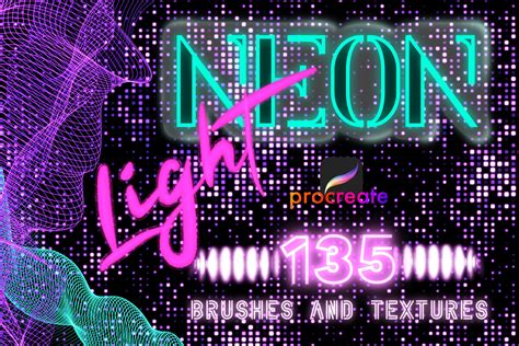 Cyberpunk Neon Brushes for Procreate | Brushes ~ Creative Market
