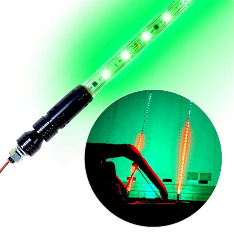 Buy GENSSI 5FT LED Whip Light w/ 30 Modes RGB Color Wireless for UTV ...